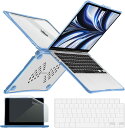 MacBook Air 13.6 インチ 2022 A2681 M2 チップ ケース カバー クリア/ブルー Apple アップル マックブック ハードケース ...
