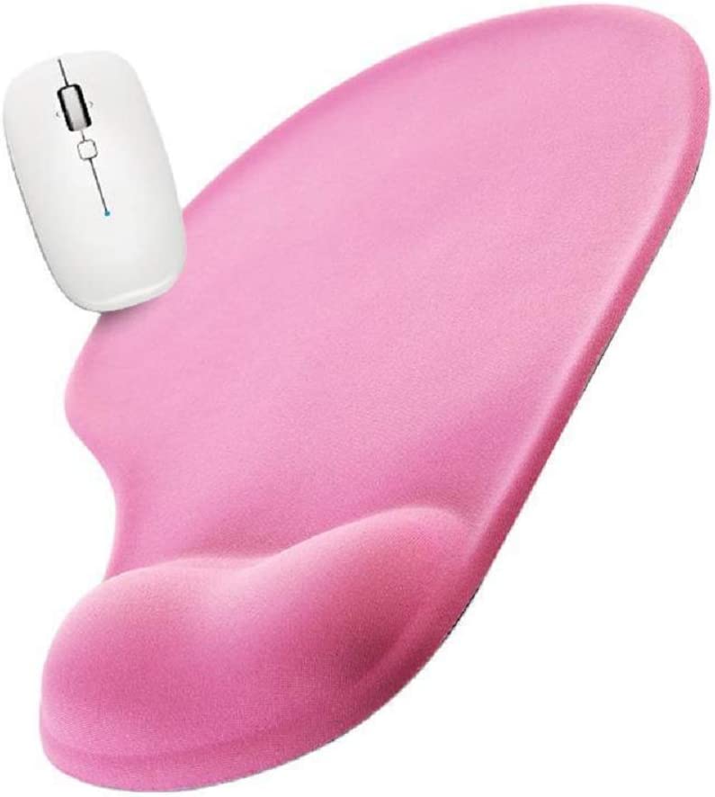 即納 リストレスト アームレスト 手首パッド 疲労低減 腱鞘炎対策 ピンク 低反発 ゴム 人間工学 サポーター テレワーク パソコン 疲労低減 オフィス 防水