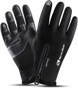 即納 防寒 グローブ 手袋 手ぶくろ スマホ タッチパネル対応 ブラック ウール メンズ レディース アウトドアグローブ バイクグローブ サイクリンググローブ