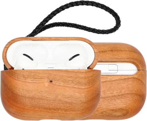 即納 AirPods Pro 第2世代 エアーポッズ プロ 対応 カバー ケース 天然木 木製 サクラギ ストラップ付き 紛失防止 ワイヤレス充電 送料無料 即納 AirPods Pro 第2世代 エアーポッズ プロ 対応 カバー ケース 天然木 木製 サクラギ ストラップ付き 紛失防止 ワイヤレス充電 送料無料
