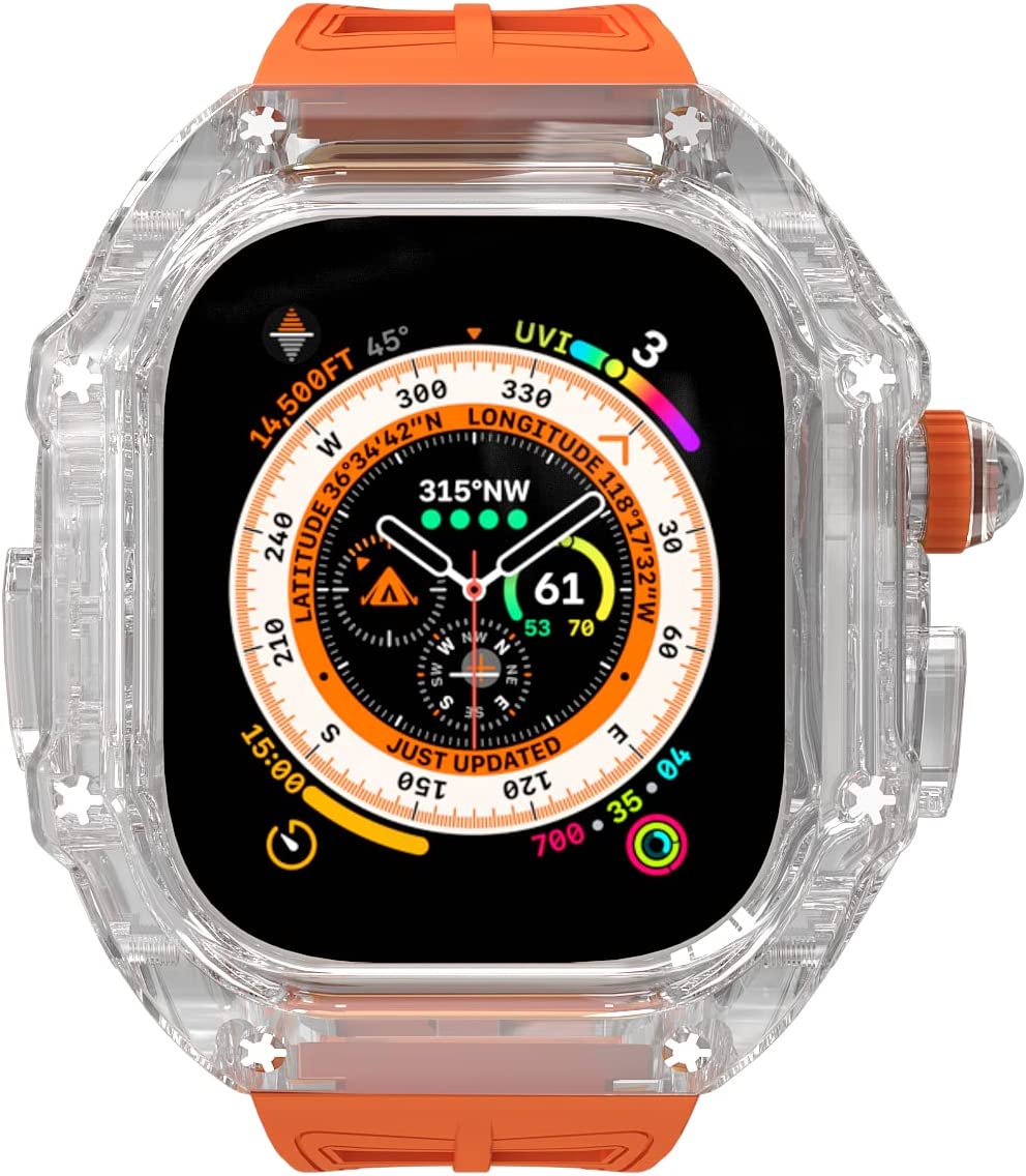 [ Mbh ̌^ VRoh IW/NA  ϏՌ h~ ی P[X Jo[ X|[c AppleWatch AbvEHb` 44/45/49mm Ultra Eg 