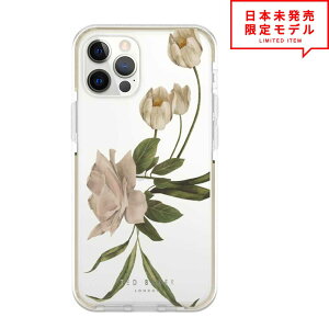 TED BAKER テッドベーカー iPhone 13/13Pro/13ProMax/13mini/12/12Pro/12ProMax/12mini ハードケース カバー クリア 花柄 Elderflower 日本未発売