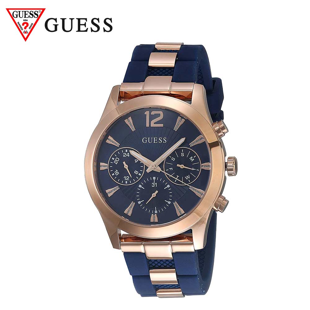 即納 GUESS ゲス レディース 腕時計 ステンレススチール U1294L2 リストウォッチ ブルー/ローズゴールド 海外限定 日本未発売 当店1年..