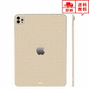 即納 iPad Pro 11インチ 2021 (第3世代) ケース スキンシール 薄さ0.2mm 背面 フィルム ゴールドカーボン