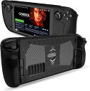 スチームデッキ Stream Deck ケース カバー ブラック色 TPU 衝撃吸収 保護カバー 傷防止 ゲーム ゲーミング 送料無料 日本未発売