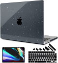 マックブック プロ ハードケース MacBook Pro 16 インチ 2023 ケース カバー きらきら光るブラック ポリカーボネート シェルカバー キーボー...