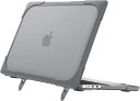 即納 MacBook Air 13.6 インチ 2022 A2681 M2 チップ ケース カバー グレー Apple アップル スタンド爪 半透明マットカバー...