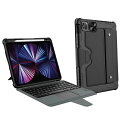 iPad ケース手帳型 フリップケース スタンド機能 Bluetooth キーボード US配列 カバー iPad 第10世代 / iPad Pro 12.9 第...