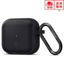 即納 AirPods 3 エアーポッズ 第3世代 対応 ケース 保護カバー シリコン素材 ブラック カラビナ付 ワイヤレス充電対応 軽量 キズ防止 衝撃 吸収