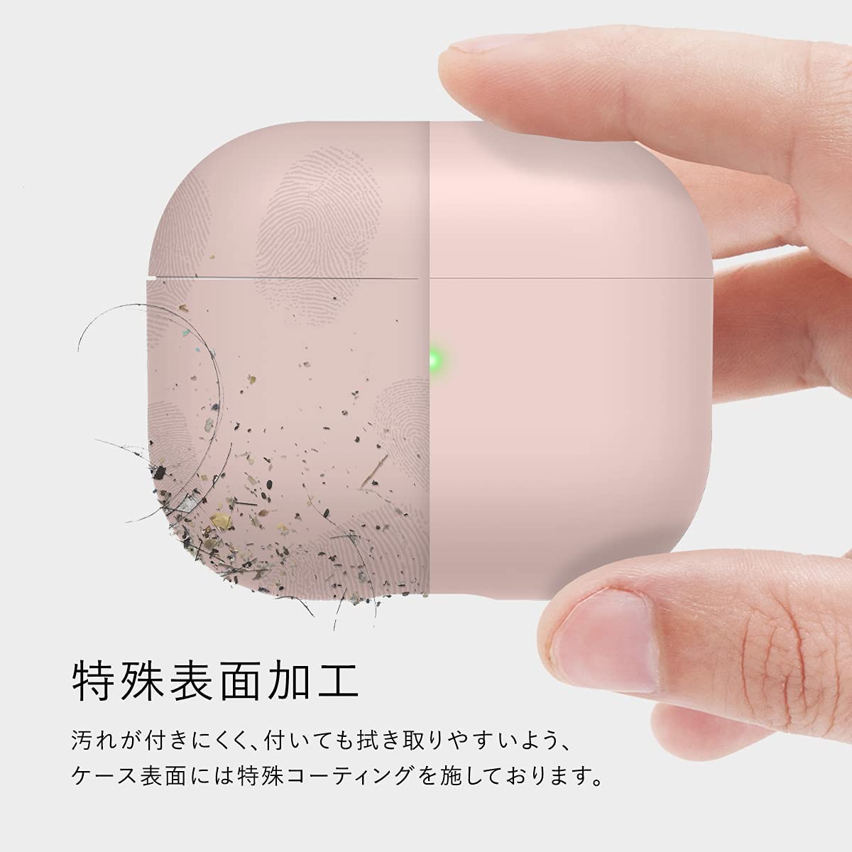 SMART PARK 楽天市場店の即納 AirPods 3 エアーポッズ 第3世代 対応 ケース 保護カバー ストーン 耐衝撃 シンプル ハイブリッド ハード カバー スリム シリコン 装着充電可能 ワイヤレス充電対応｜アングル3