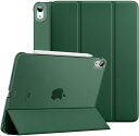 即納 手帳型 ダークグリーン iPad Air 第5世代 2022/第4世代 2020 case ケース カバー スタンド機能 耐衝撃 マイクロファイバー裏地 半透明 オートスリープ Apple Pencil2