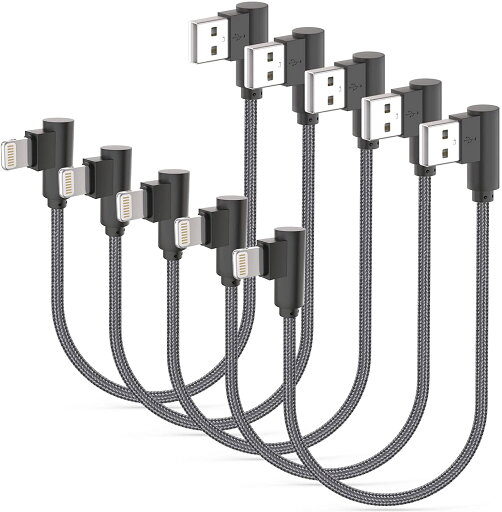 ライトニングケーブル 充電ケーブル 1-Ft/30cm 5本セット グレー 急速充電 データ転送 iPhone/iPad/iPod 対応 Lightning ケーブル ライトニングケーブル 充電ケーブル 1-Ft/30cm 5本セット グレー 急速充電 データ転送 iPhone/iPad/iPod 対応 Lightning ケーブル