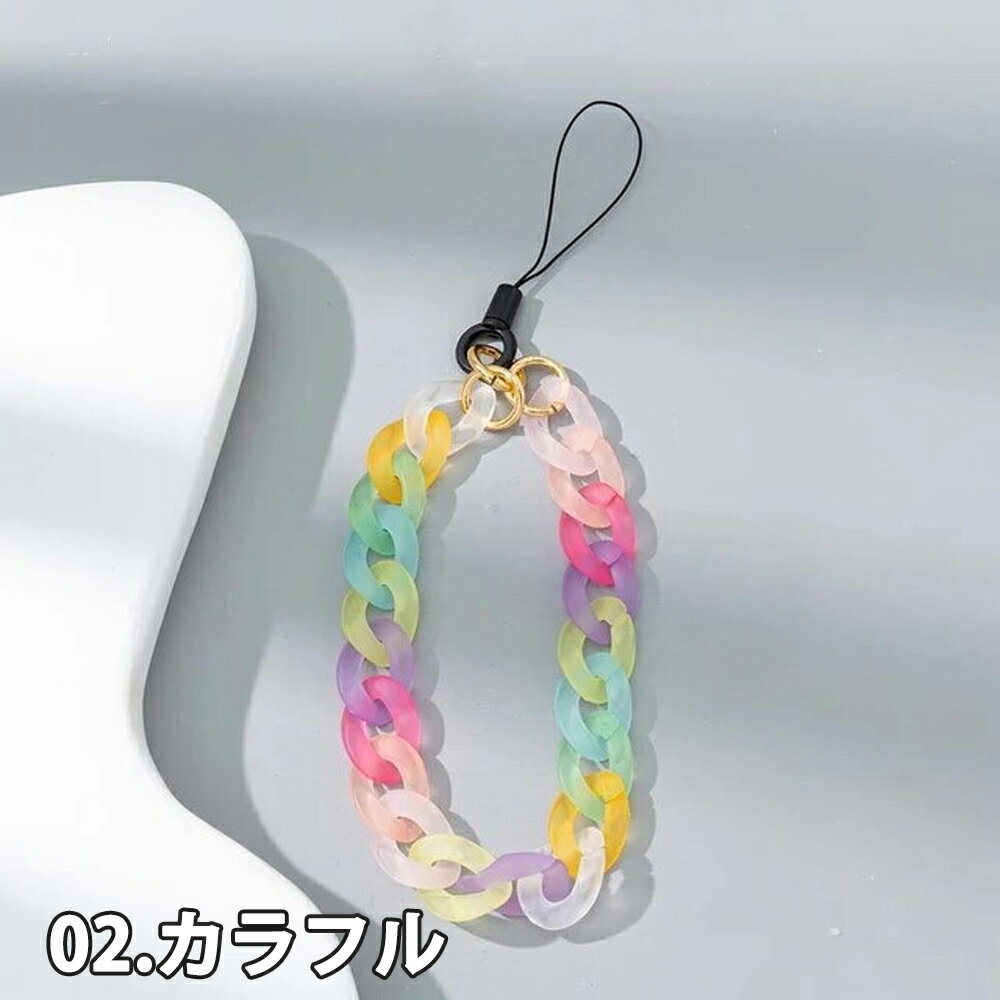 SMART PARK 楽天市場店のスマホ ストラップ チャーム シリコン ロープ チェーン カラフル 全5色 リストストラップ ハンドストラップ 落下防止 iPhone Android Galaxy Xperia Google ファッション 送料無料｜アングル3