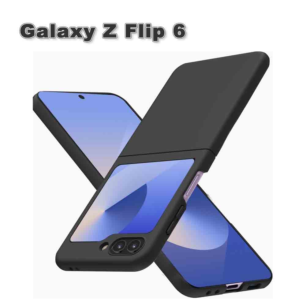 樂天商城 - 即納 ギャラクシーGalaxy Z Flip6 ケース PC マット 黄変防止 指紋防止 ブラック 超耐磨 ケース ゼットフリップ 耐衝撃 軽量 カバー 送料無料