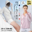 2タイプ 接触冷感 uvカット パーカー -6℃ サンバイザー uv 指穴 UPF50+ ひんやり UV ジップアップ ラッシュガード レディース フード付き メンズ 日焼け止め 軽量 長袖 春 夏 秋 薄手 吸水速乾 M/L/XL/2XL/3XL/4XL 送料無料 即納 母の日 プレゼント 母の日ギフト