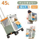 \最大2,356円OFF +3倍P/ペットキャリー リュック 猫 犬 キャスター付き ペット キャリー バッグ リュックキャリー メッシュ 小型犬 中型犬 お出...