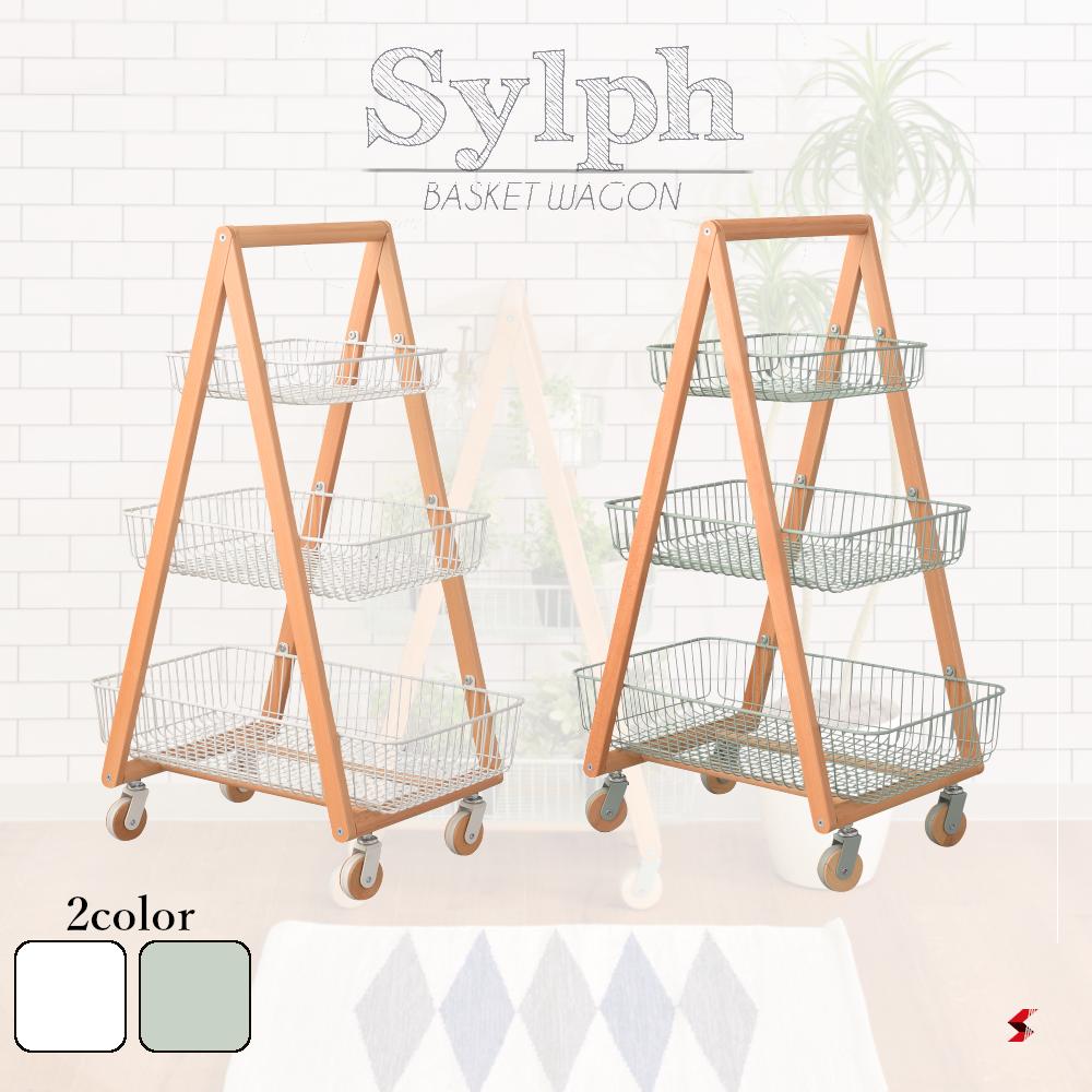 東谷 バスケットワゴン ワゴン バスケット キッチンワゴン ガーデンプランター フェイクグリーン 植物 ..