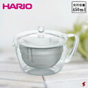 HARIO ハリオ 茶茶急須 禅 450ml 急須 透明 クリア ガラス 茶葉 お茶 緑茶 紅茶 抽出 シンプル オシャレ おしゃれ こだわり 香り 冷たい 温...