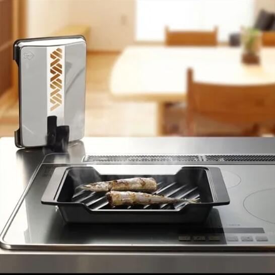 AUX オークス 大人の焼魚 炭グリル OTS8010 直火 ガス火対応 遠赤外線 効果 調理器 ふっくら焼き魚 干..