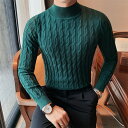 【GW限定15%OFFクーポン有】セーター メンズ 半ハイネック ニット 秋冬 新作 厚手 保温 インナー スリム カジュアル おしゃれ トップス