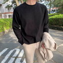 【GW限定15%OFFクーポン有】セーター メンズ 秋冬 綿 クルーネック ワイド ベーシック トレンド