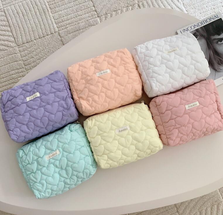 SS値引き＆最大2000円まとめクーポン！収納袋 化粧収納袋 ハンドバッグ 6色 ホワイト イエロー ピンク オレンジ グリーン パープル 軽量 大容量 化粧品収納バッグ