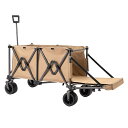 【最大15%OFFお買い物マラソン限定】アウトドア用 車 折りたたみ カート 大型 野外 キャンプ 便利 収納 折り畳み式 ピクニック 車輪付き テントサイド用 トレーラー キャンプ用品