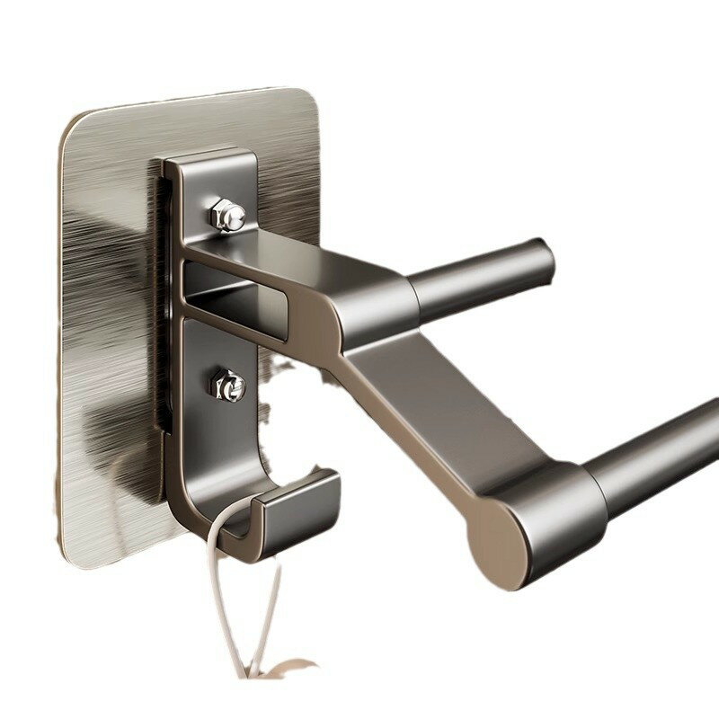 【最大21%OFFクーポン有】70cm バスルーム用 タオルハンガー2本櫃子 免打孔 フック付き お風呂浴 towels洗面所 壁掛け式 おしゃれ 収納 高品質 日用雑貨 家具 便利 [2]