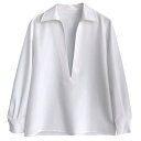 【最大2000円OFFクーポン有】長袖 Vネック シャツ レディース 軽やかデザイン 春服 スタイリッシュ コーディネート