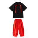 【最大2000円OFFクーポン有】子供用 ストリートダンス 衣類 地域風 衣料 HipHop 男の子 女の子 武道 演技衣 サイズ豊富 かっこいい