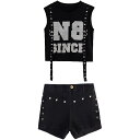 【最大2000円OFFクーポン有】子供用 ジャズダンス 服 ストリートダンス スポーツウェア ヒップホップ ダンス衣装 ショートトップ 衣装