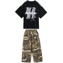 【最大2000円OFFクーポン有】子供用 ジャズ ダンス セットアップ 男の子 ヒップホップ ステージ衣装 短袖 女の子 衣装 夏用