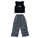 【最大2000円OFFクーポン有】子供用 ストリートダンス 衣類 ストリートウェア ヒップホップ セットアップ チェック柄 カジュアル服 パフォーマンス衣装