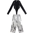 【最大2000円OFFクーポン有】キッズ ジャズ 舞踊衣類 女の子 セットアップ モデル ステージ パフォーマンス 衣装