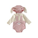 【最大15%OFFお買い物マラソン限定】ベビー服 ハロウィン うさぎ かわいい ロンパース 新生児 出産祝い フルオーバー 帽子付き 100%コットン