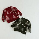 【GW限定15%OFFクーポン有】子供用 セーター 冬季用 クリスマス 赤色 ニット 厚手 丸首 秋冬 ファッション