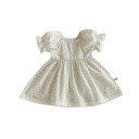 【GW限定15%OFFクーポン有】子供用 ワンピース 夏服 フラワープリント おしゃれ 可愛い プリンセス スタイル