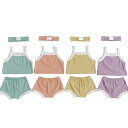 【最大2000円OFFクーポン有】子供用 吊り肩 ベスト セットアップ 女の子 夏服 韓国風 ベビー トライアングル ショートパンツ 男の子 用