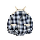 【最大2000円OFFクーポン有】子供 用 夏服 韓国風 チェック柄 サロペット 男の子 女の子 お出かけ服 夏スタイル かわいい