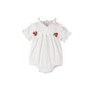 【最大2000円OFFクーポン有】ベビー ロンパース 可愛い チェリー 透湿性 夏用 短袖 女の子 ベビー服 コンビドレス お洒落