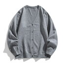 【GW限定15%OFFクーポン有】メンズ アウター 秋冬 ニット カーディガン シンプル 多色 コーディネートしやすい