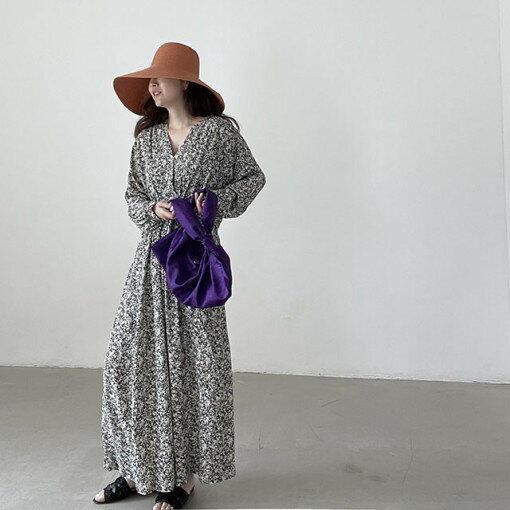 【最大2000円まとめクーポン利用可】ワンピース フラワー柄 レディース 春 夏 おしゃれ かわいい エレガント デイリー コーディネート