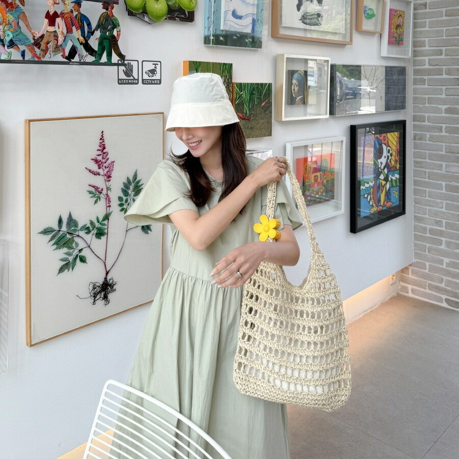 SS値引き＆最大2000円まとめクーポン！夏季 休暇 用 ワンピース 花びら 袖 ゆったり シンプル 清新 コジュウ ルーズ