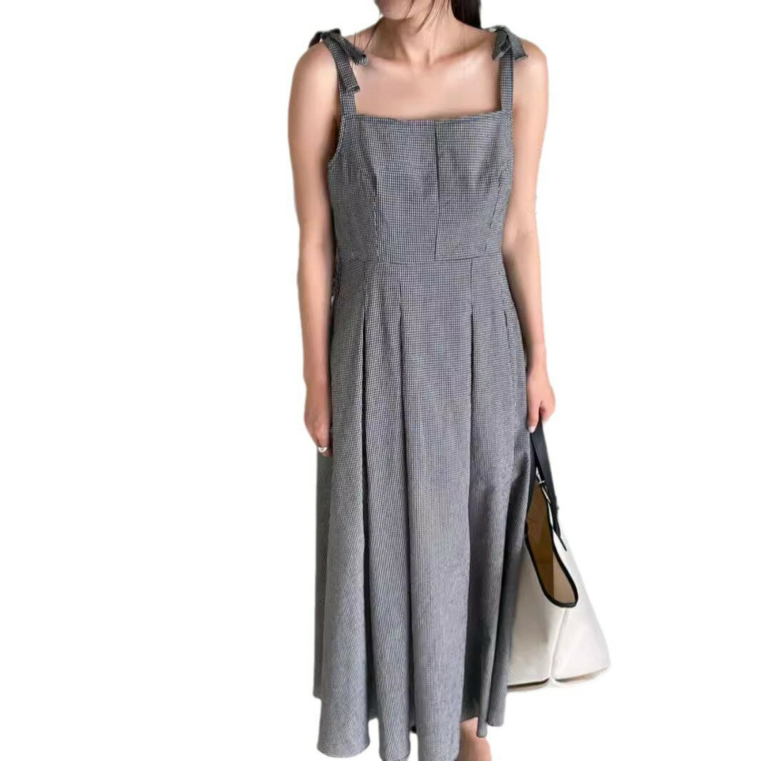 【まとめクーポン2000円最大利用可能】夏季 ファッション ストライプ バンド タンクトップ スカート ワンピース