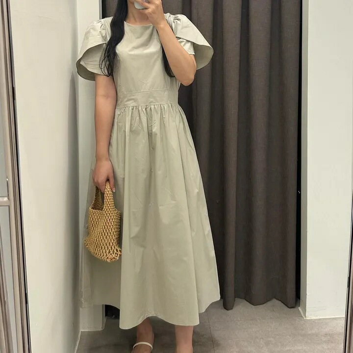 【最大21％OFF夏セールまとめクーポン有】ワンピース 夏季 ファッション 気質 スウィート フラワーペタル 袖 丸首 ティーシャツ エレガント 連衣裙