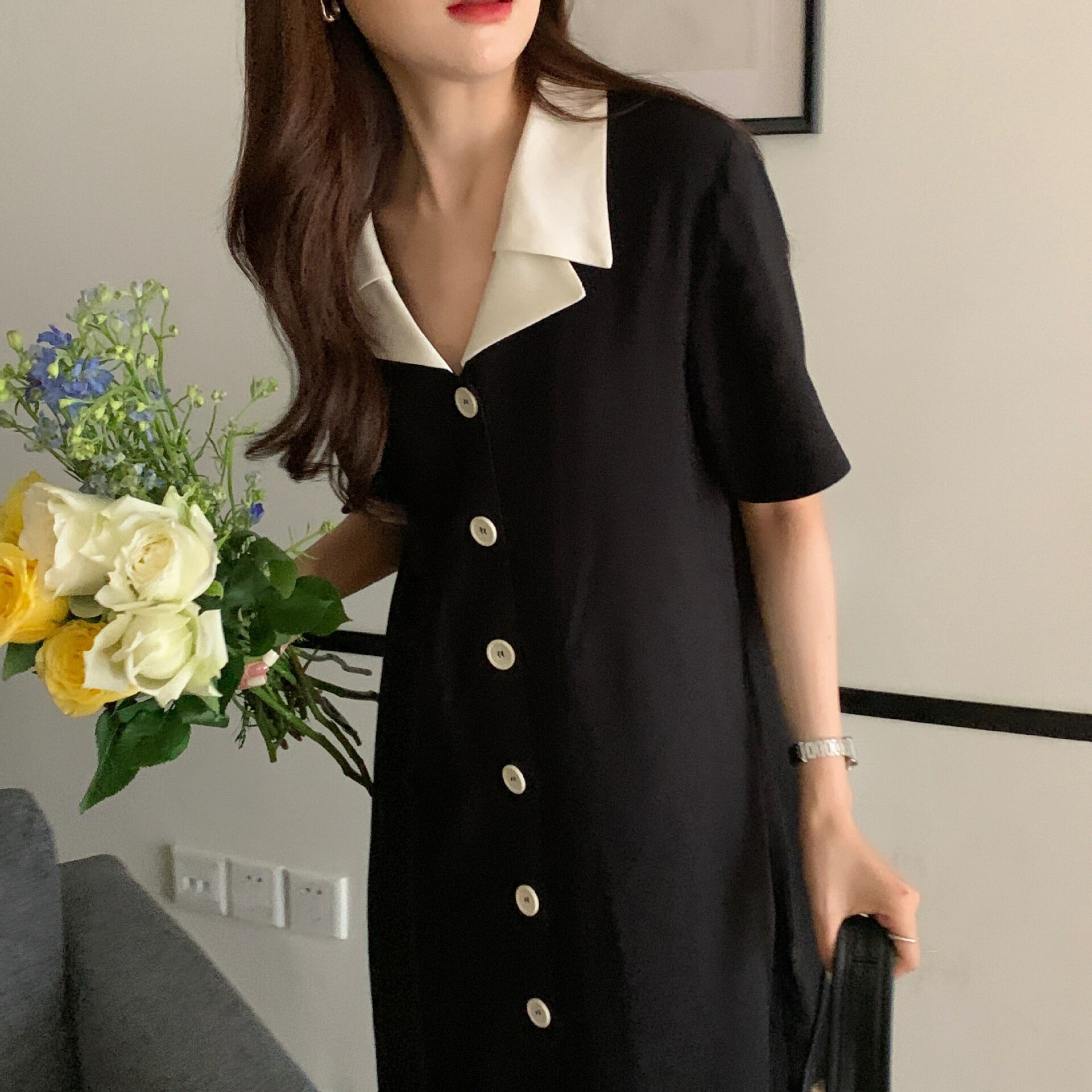 【最大21％OFF夏セールまとめクーポン有】レディース服 製品 カジュアル ワンピース 夏 ルーズ ショートスリーブ ヴィンテージ セットアップ