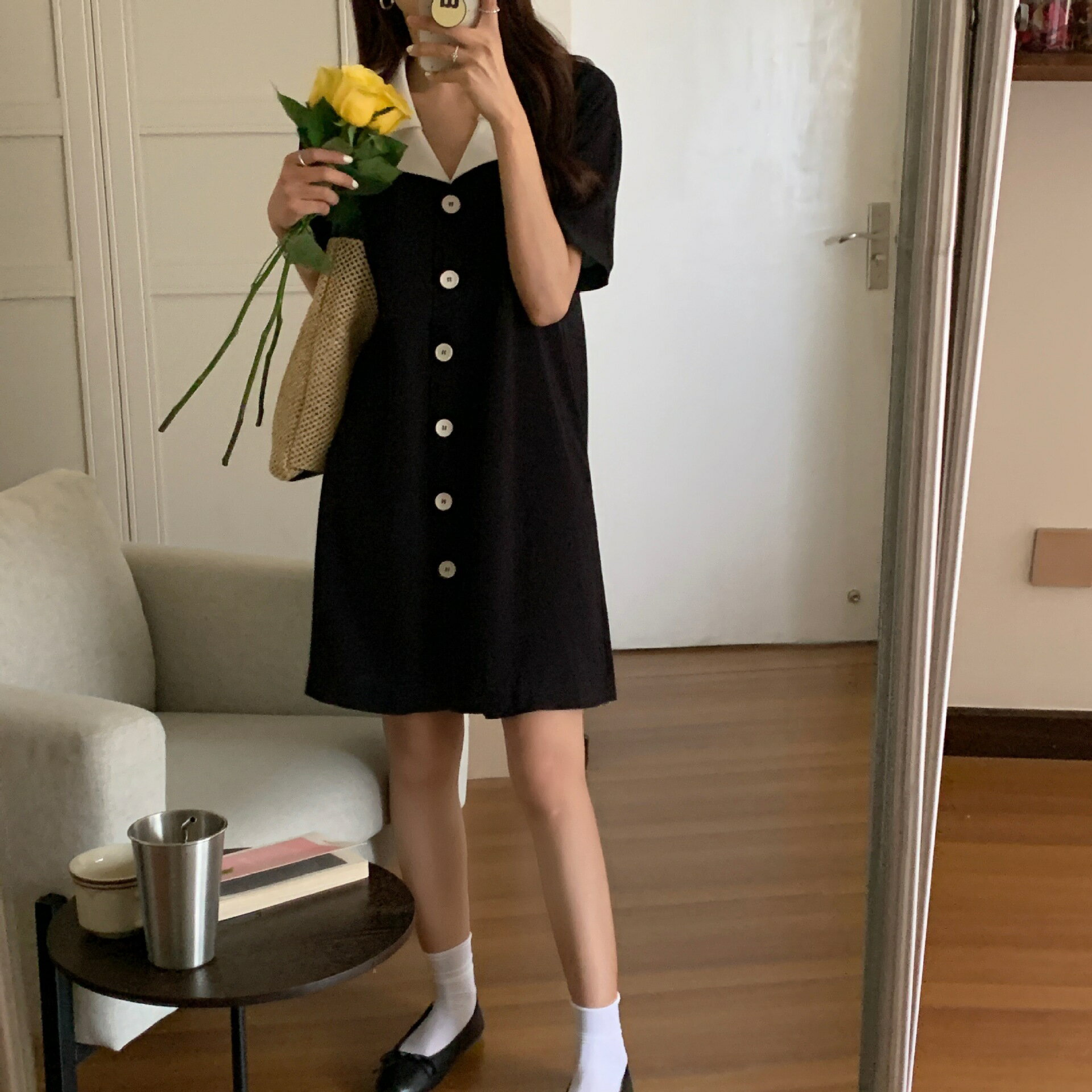 【最大21％OFF夏セールまとめクーポン有】レディース服 製品 カジュアル ワンピース 夏 ルーズ ショートスリーブ ヴィンテージ セットアップ
