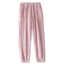 秋冬季 家居パンツ レディース 珊瑚フリース 厚手 ルーズ 着用可 トレーニングパンツ スウェットパンツ あったかパンツ