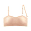 【GW限定15%OFFクーポン有】ブラジャー ストラップレス ノンワイヤー 薄手 小胸向け ボリュームアップ 防滑 防脱落 シームレス セクシー 抹胸デザイン