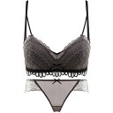 【GW限定15%OFFクーポン有】ブラジャーセット レースデザイン ノンワイヤー 小胸向け ボリュームアップ 副乳補正 調整型 薄手 夏用
